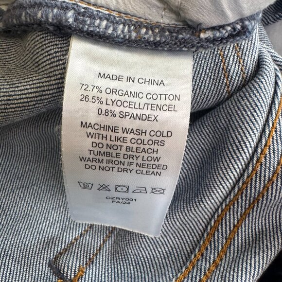 Quince Women's Straight Leg Blue Jeans - Picture 12 of 16